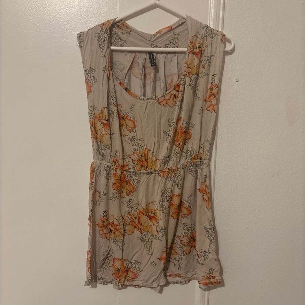 Free People Floral Sleeveless Top